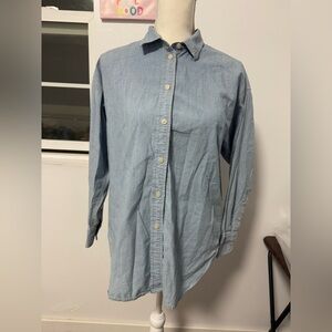 J.Crew T-shirt Size 6 light blue wash color